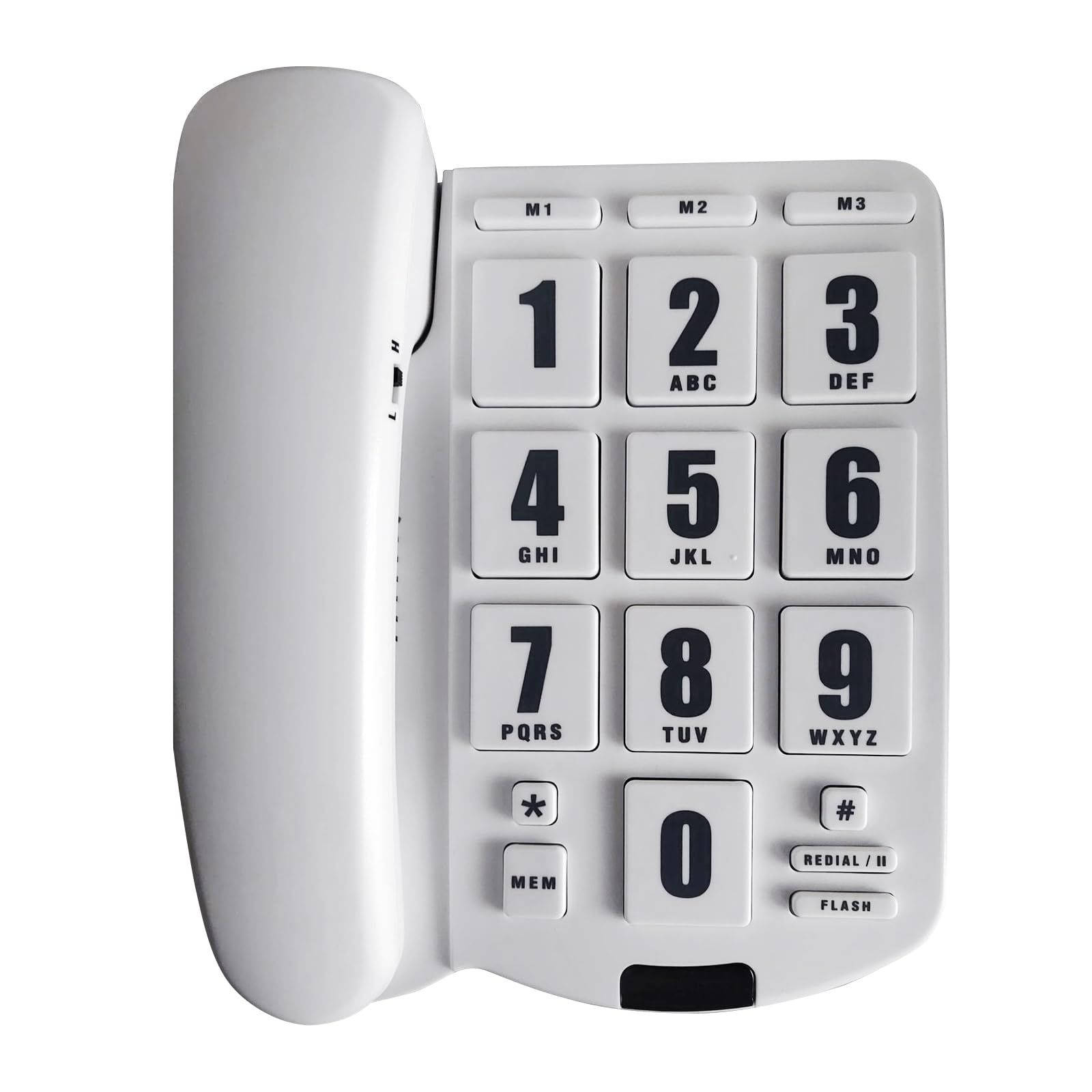 Tasto Telefono Fisso Telefono Desktop Suoneria Forte Telefono Fisso Fisso per Anziani e ipovedenti PK3000