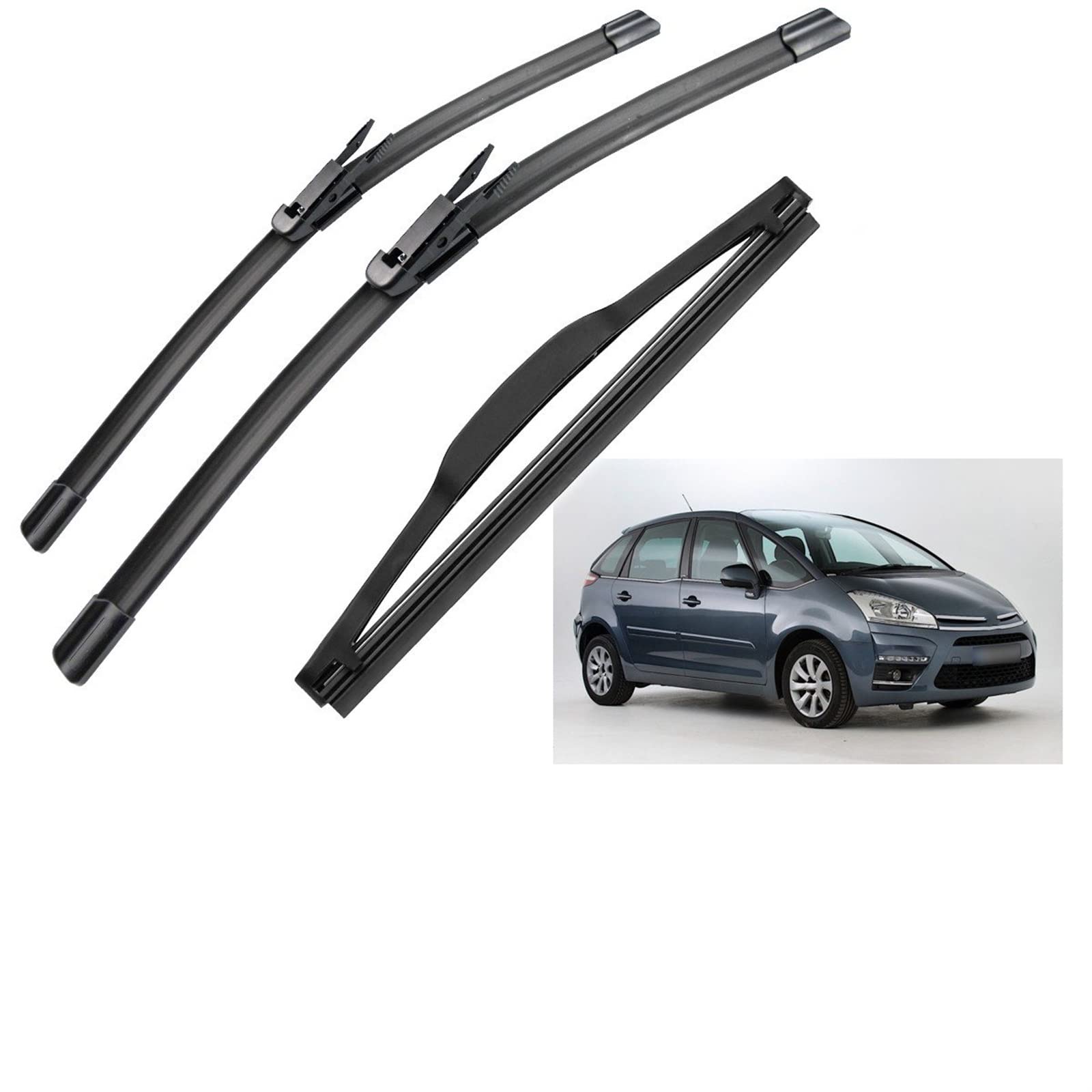 Balais d'Essuie-Glace Citroën C4 Coupé Solution Anti-Traces Pare-Brise - 8