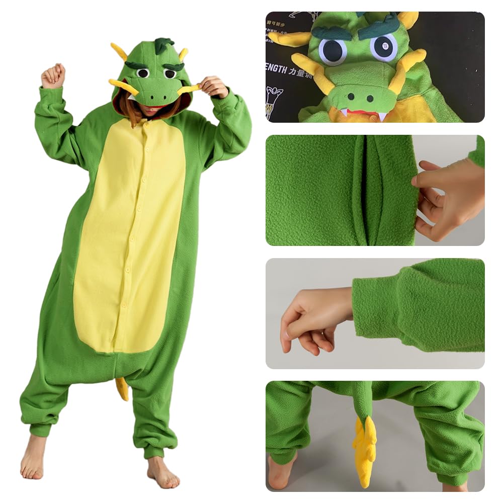 Kostiumy smoka dla kobiet i mężczyzn, zwierzę, jednoczęściowy kostium na karnawał, Halloween, fantazyjne stroje, jednoczęściowa piżama, dinozaur, hipopotam, wół, na imprezę, odgrywanie ról, cosplay