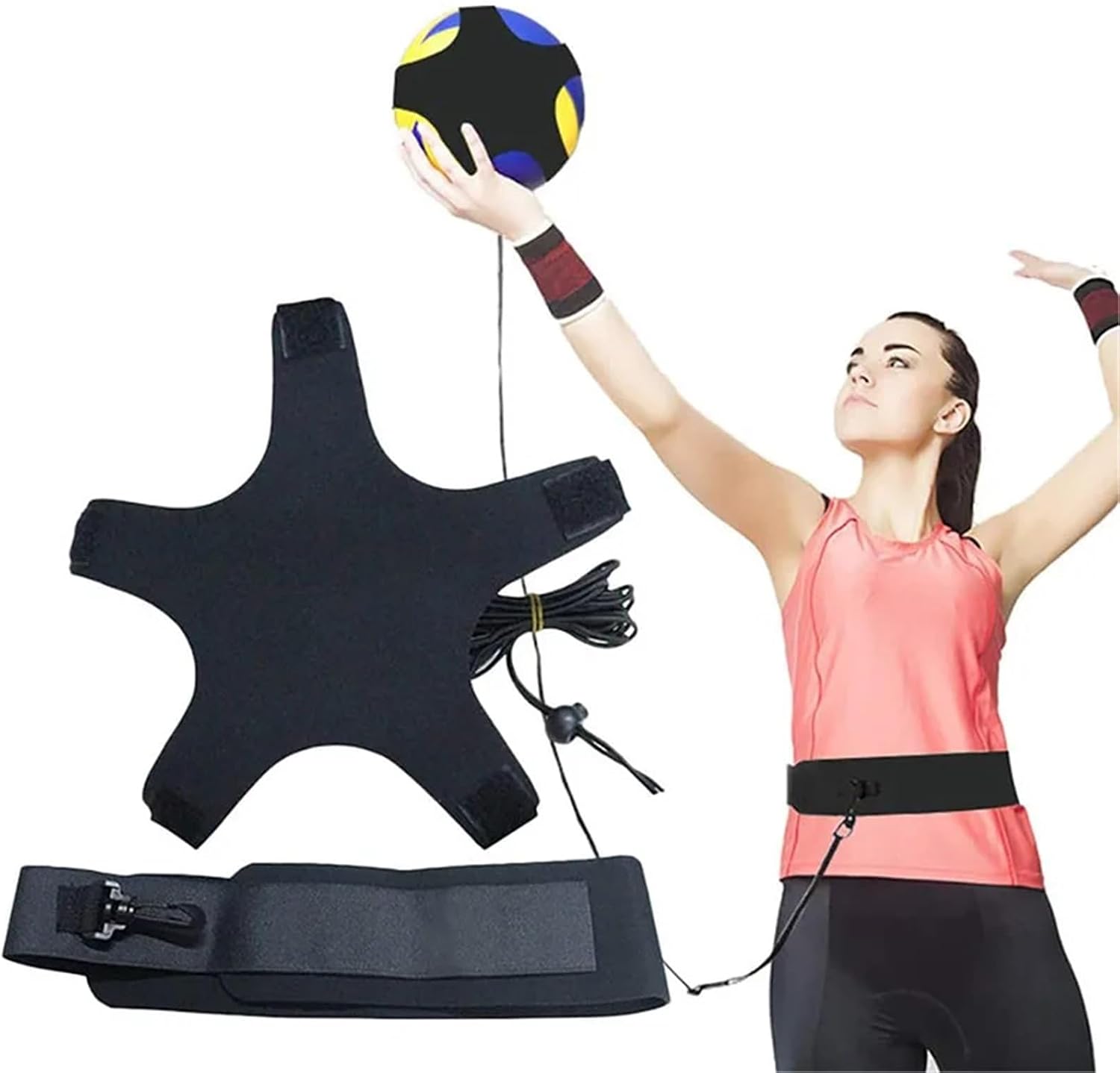 Football Training Belt Soccer Ball Kicking Trainer Portable For Adults Ball Control Skill Training Equipment