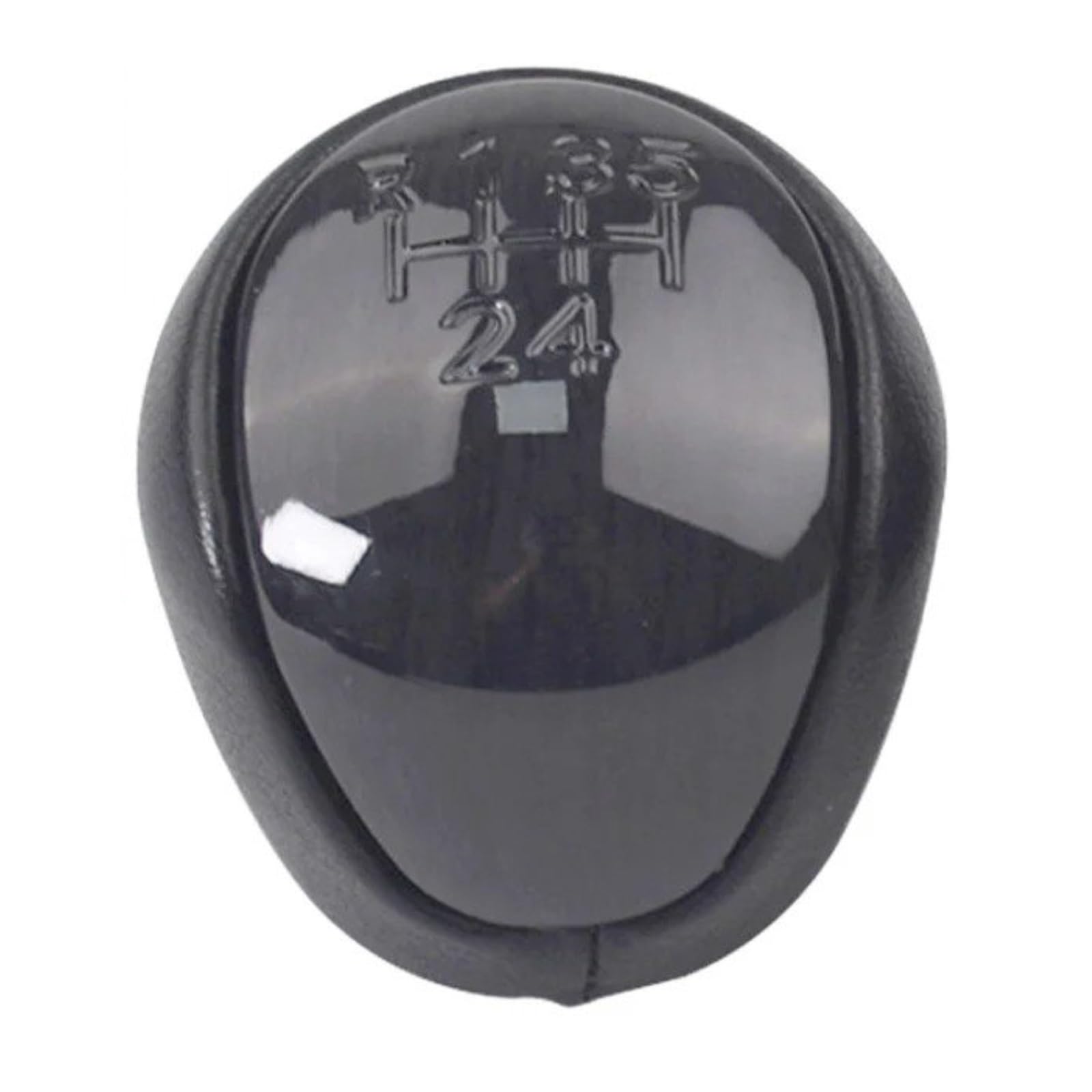 DWTNMEX Gear Shift Knob for Hyundai for Elantra for I30 2008-2012 5 6 Speed Car Shift Gear Knob Manual MT Shifter Lever Head Handball(Black 5 Speed)