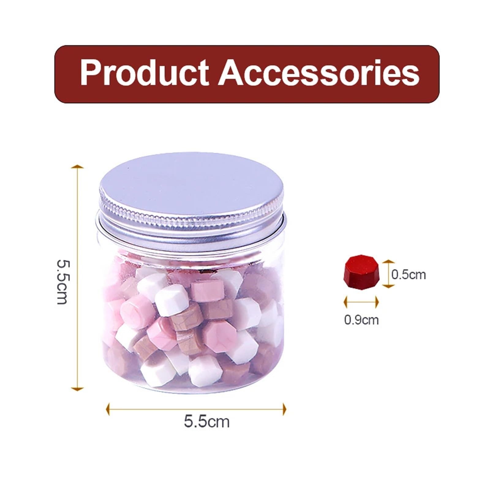 Ceralacca Kit Timbro Sigillo Di Ceralacca | Set di perline sigillanti teste, cucchiaio e fornello for buste regalo artigianali(106pcs set)