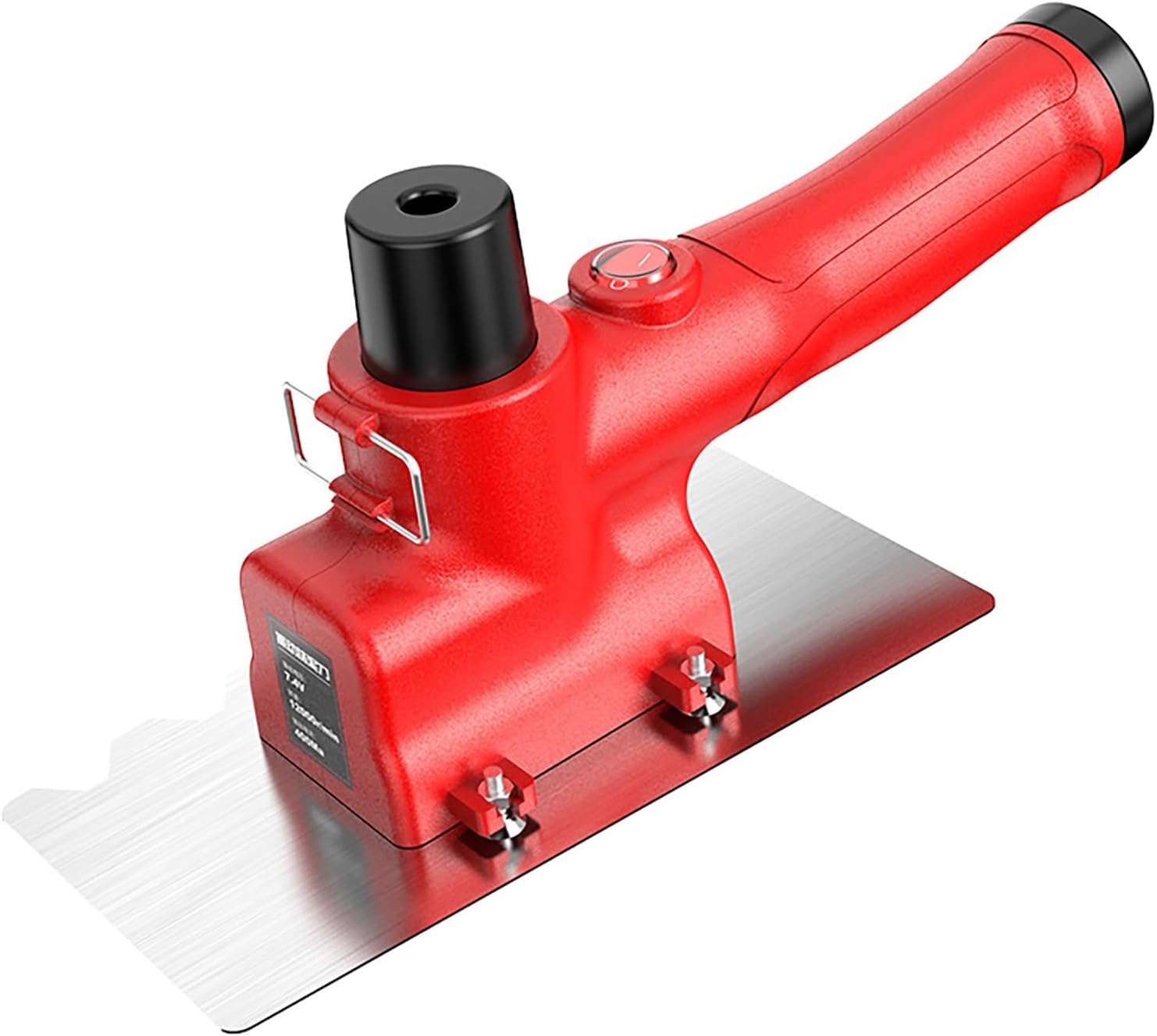 Power ScreedPower Screed Concrete Finishing Tool,Electric Wall Smoothing Polishing Machine,Handheld Cement Vibrating Troweling Machine Cement Finishing Vibrating Machine,12000r/min, Red