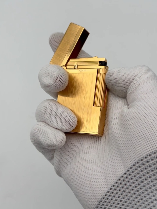 Encendedor clásico de latón estilo Ligne 2 dorado miniatura 7