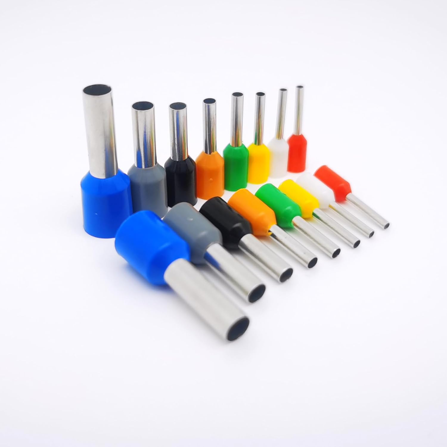 450/800PCS Boxed VE Insulated Block Cord End Crimping Terminal， Cable Wire Connector Electrical Tube Terminals Suit(800PCS)