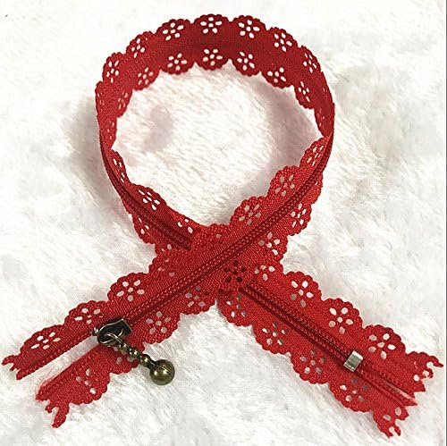 WKXFJJWZC 40Pcs Novelty 12inch Lace Closed End Zippers Nylon for Purse Bags for DIY Sewing Tailor Craft Bed Bag (20/Color) (12 inch) - Image 4