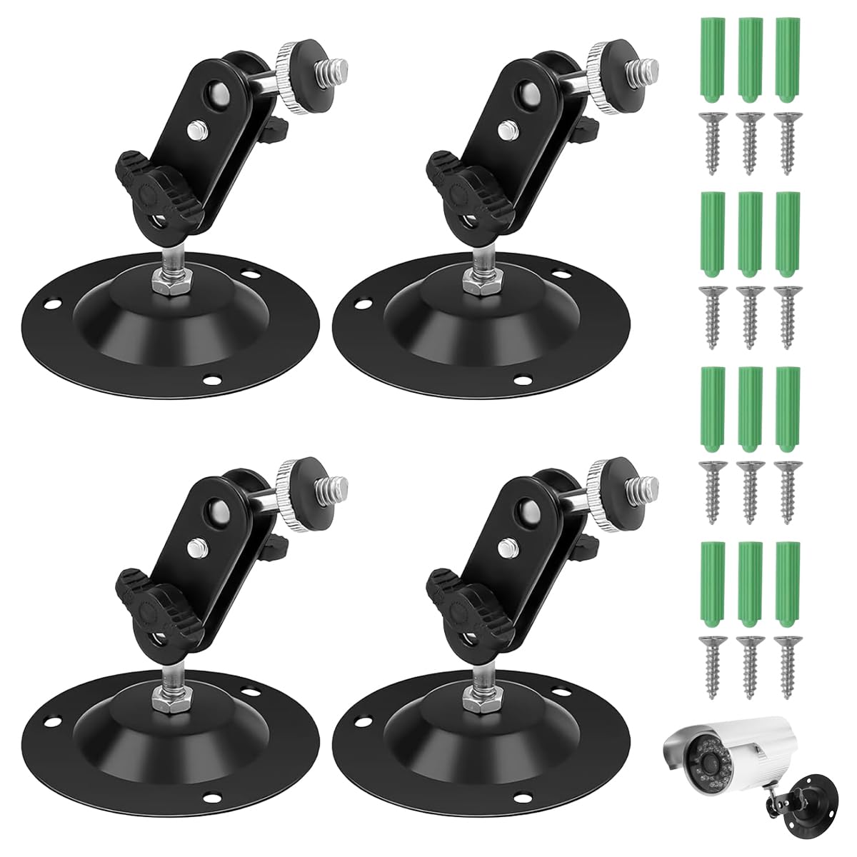 EXIN DEHCEN Pack of 4 Universal 360 Degree Adjustable Security Camera