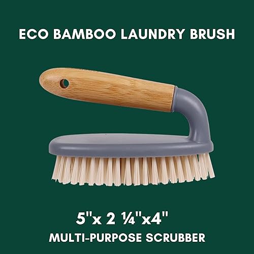 Miniatura 6 de Paquete de removedor de manchas definitivo: incluye 3 barras de lavandería Fels Naptha (5 onzas), cepillo de bambú ecológico, soporte para jabón de