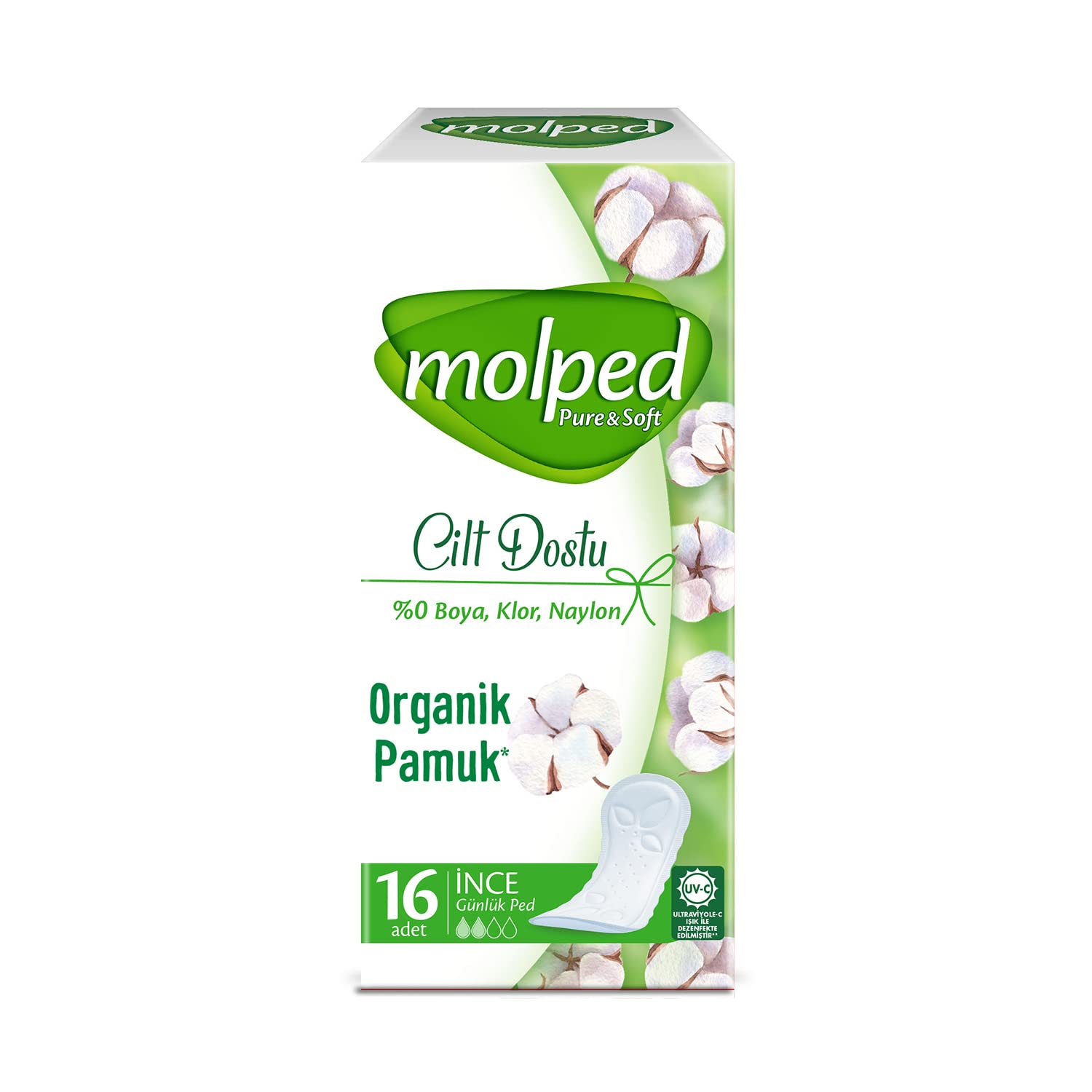 Molped P&S Günlük Ped Light Tekli 16 Adet