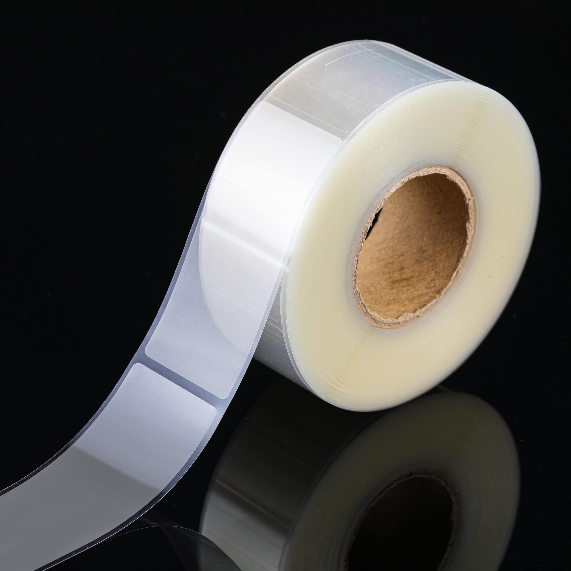 Yoption 500 Pieces Clear Label Protectors 3.15×1.2inch, Transparent Label Protectors Waterproof Clear Labels for Protecting Barcodes, Envelope, Books, Clothes Food Labels, Numbers and Stickers