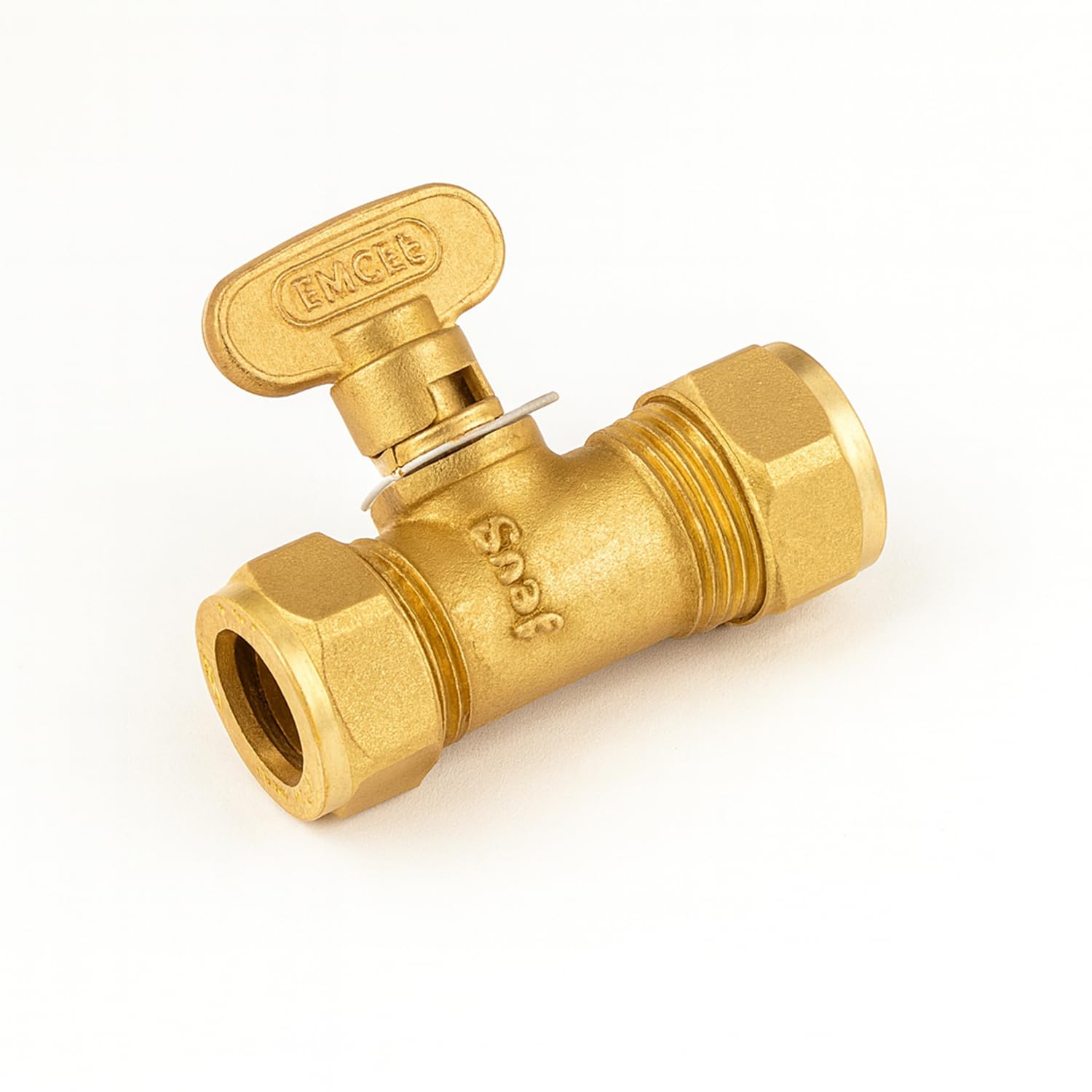 Xcel Home Brass Westco 10Mm Gas Isolating Valve – Compression X Compression Shut-Off Valve For Gas Pipework
