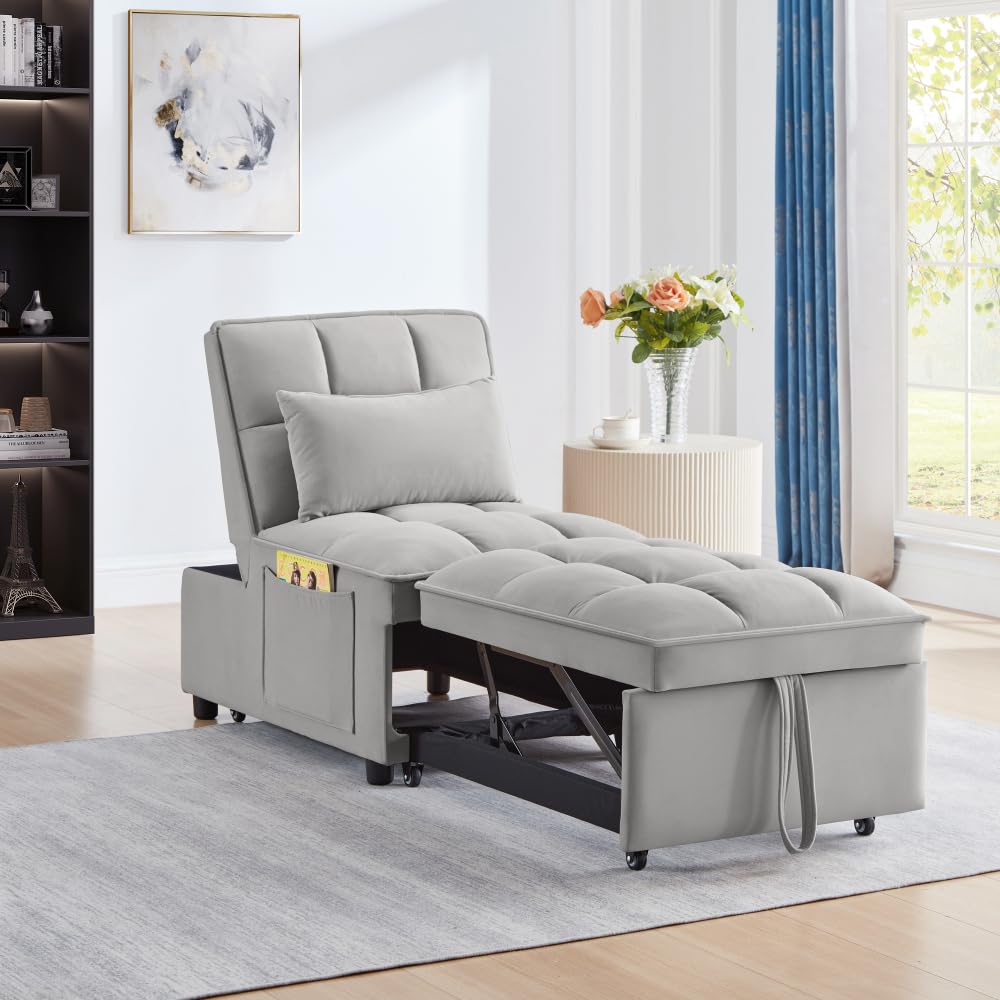 Amazon.com: SmartEdge 4 in 1 Multi-Function Single Sofa Bed with ...