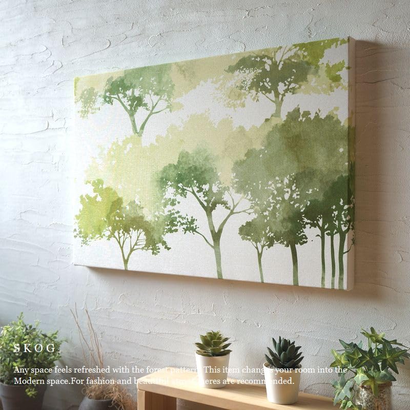 Amazon.co.jp: ファブリックパネル 布 北欧 アート SKOG 60×40センチ