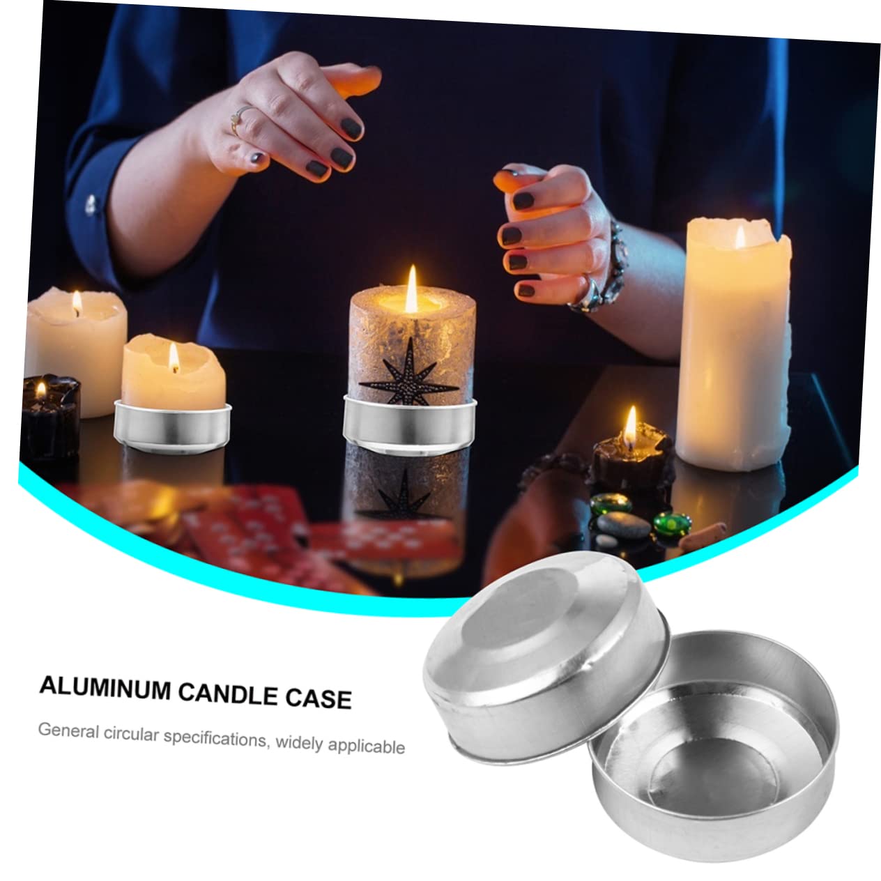 30 Portacandele In Alluminio Per Tealight - Contenitori Vuoti Per Fai Da Te, Feste E Decorazioni - Foto 3