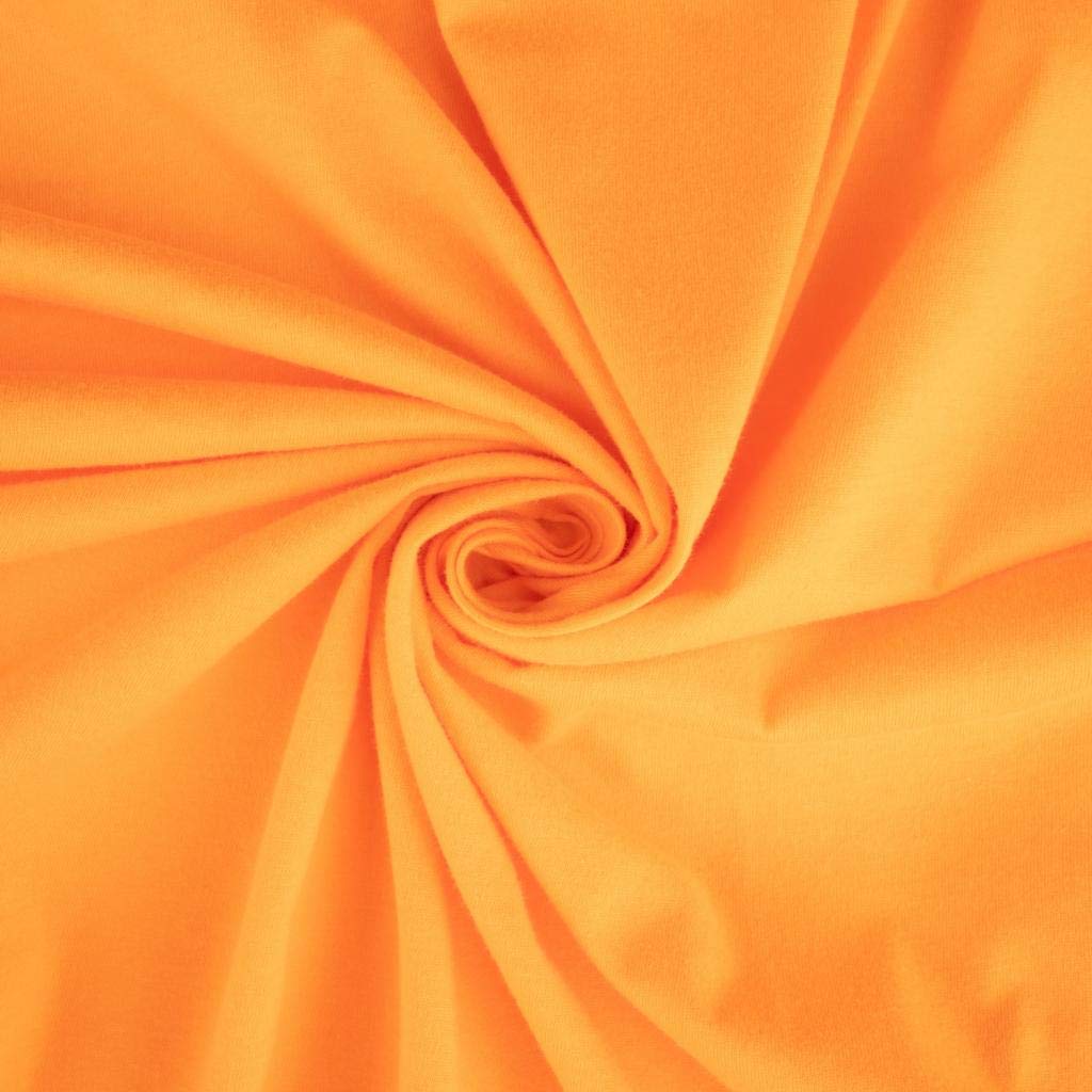 SheetWorld Baby Fitted Round Crib Sheet, 100% Cotton Jersey Hypoallergenic Sheet, Unisex Boy Girl, 42 x 42 inches, Solid Orange, Made in USA
