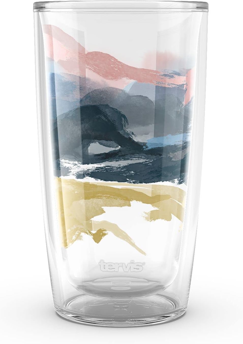 Tervis Autumn Gold Collection Made in USA Double Walled Insulated Tumbler Travel Cup Keeps Drinks Cold & Hot, 16oz - 4pk, Asst