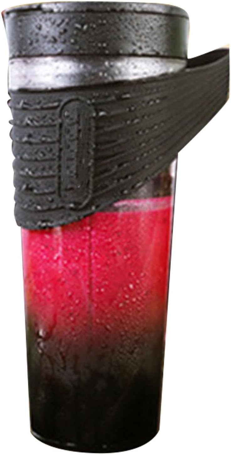 Drfeify 460ml Portable Blender Cup, Electric USB Juicer Blender, Rechargeable Personal Smoothie Maker for Ice Blending Juicing Traveling Gym Office, Water, Speed: 20000rmin, (Pink)