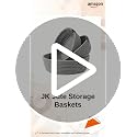 Image of AuraNest Handwoven Jute Rope Storage Basket Set of 3 (Small, Medium & Large) | Natural Shelf Organizer Bins for Kitchen, Home Pantry, Bathroom & Wardrobe | Eco-Friendly Multipurpose Storage (Grey)