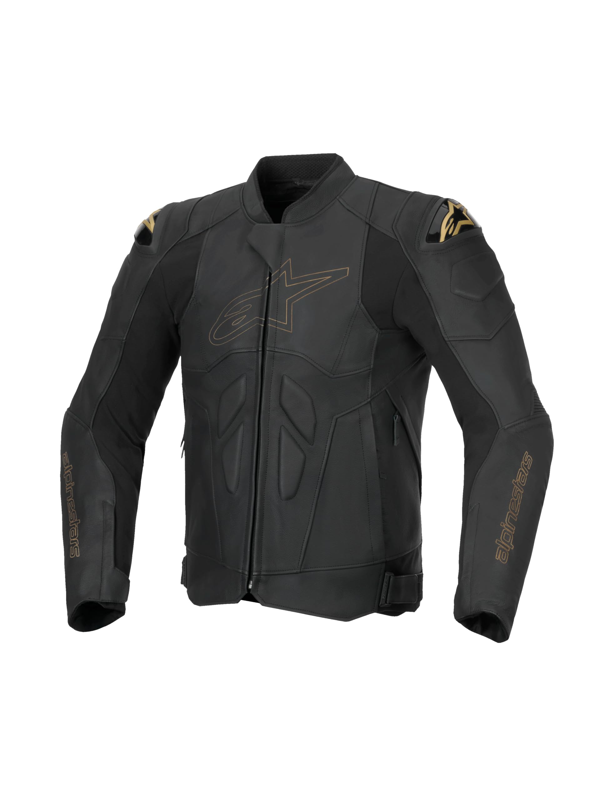 Dusk Full Leather Jacket, Nucleon Plasma Armor & Detachable Thermal Liner for All-Weather Comfort, Black Laser, 50