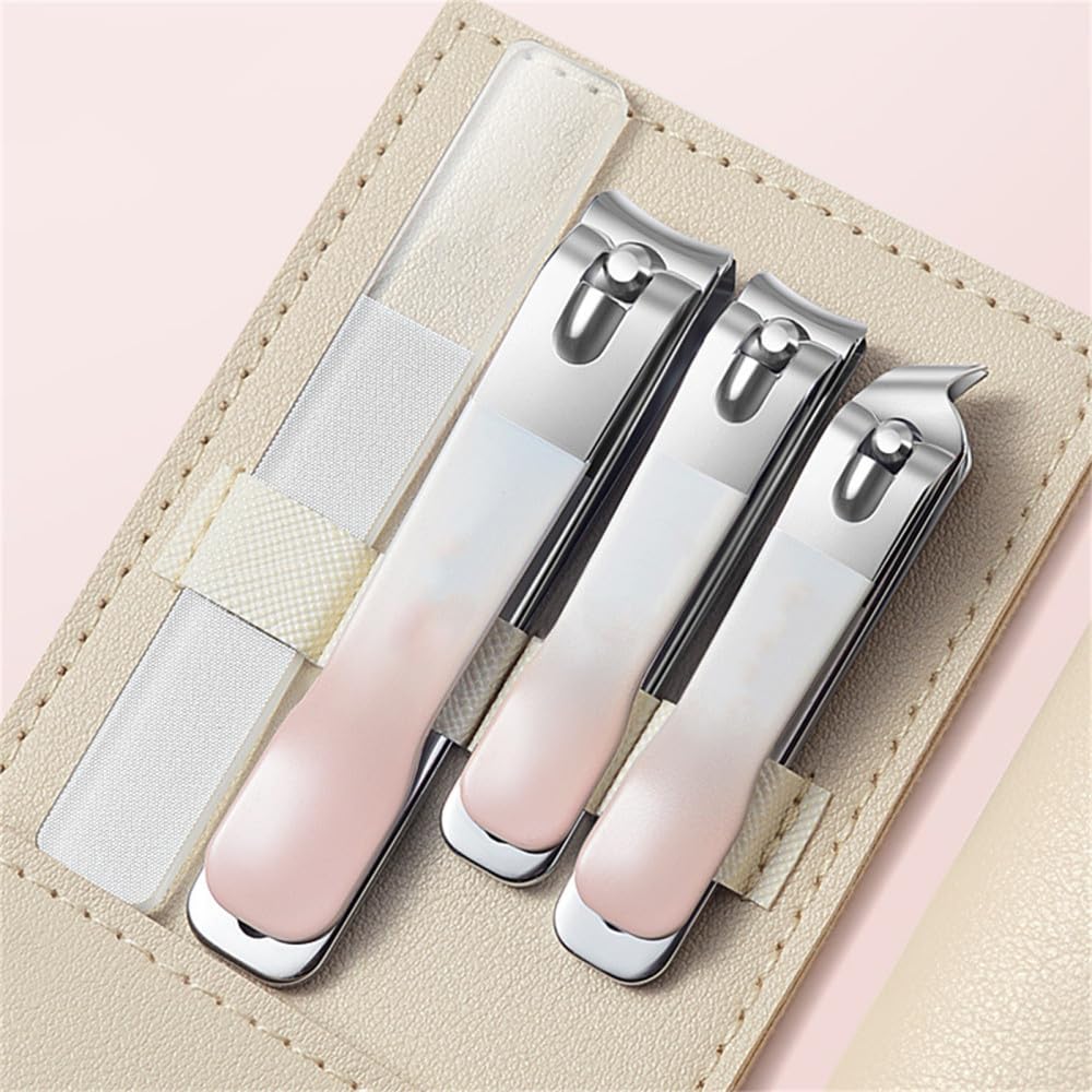 Juego de cortaúñas, Tijeras de uñas portátiles, Herramienta de manicura y pedicura de Acero Inoxidable, Cuidado de Las uñas de Las Manos y los pies, Verde Degradado