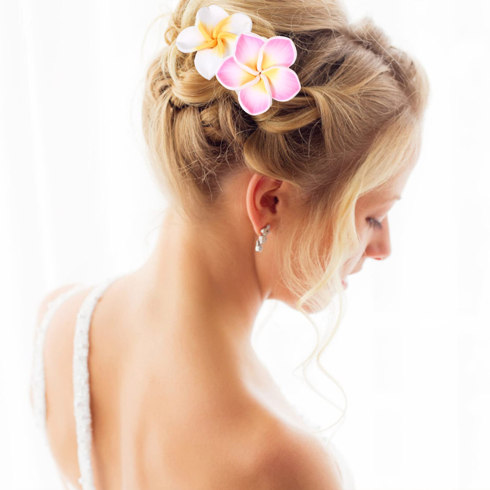 Lurrose Black Hair Clips 12PCS Hawaii Hair Tie - Image 3
