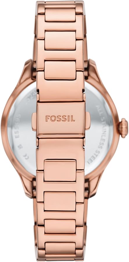 Amazon.com: Fossil Women's Gilmore Three-Hand Date Rose Gold-Tone