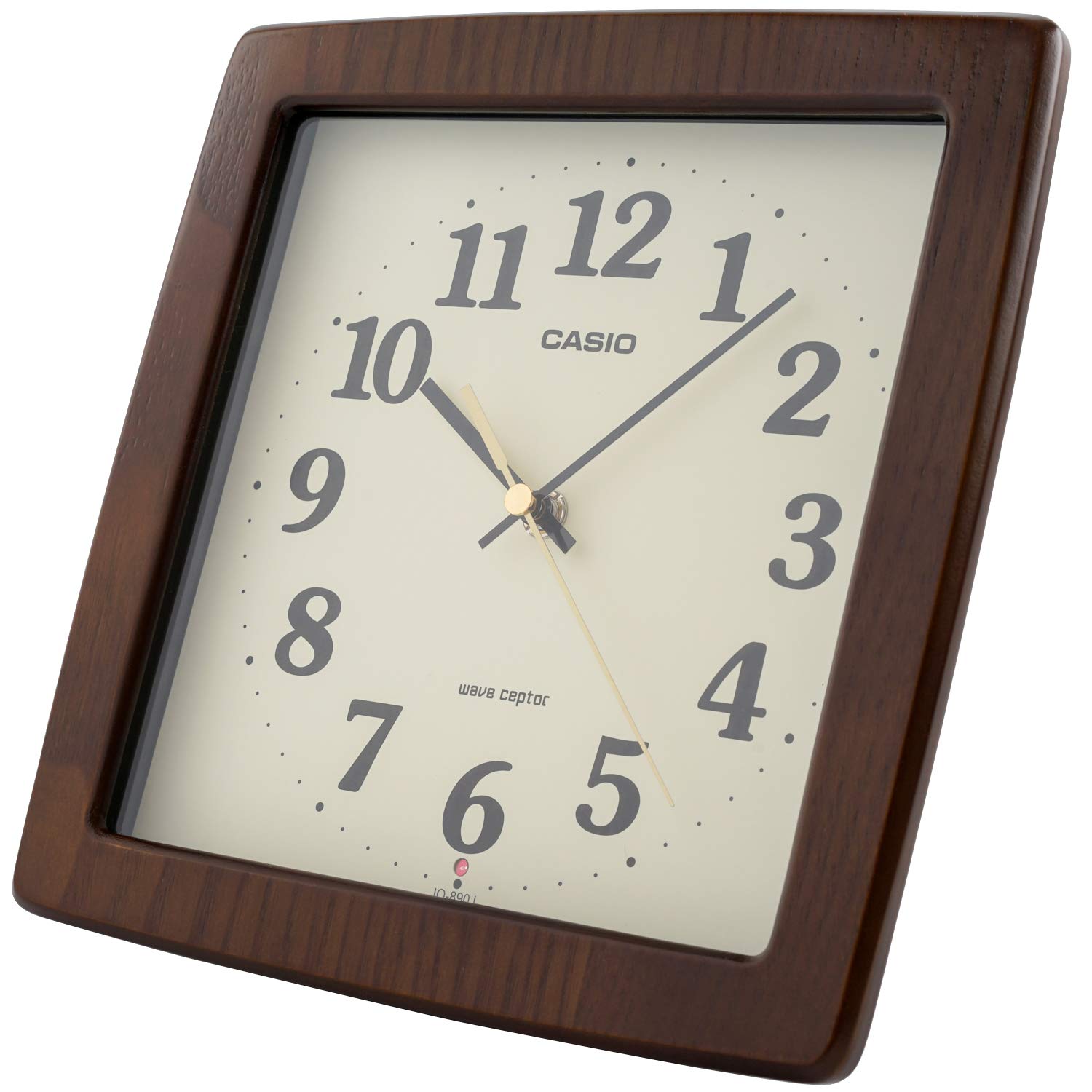 Amazon.co.jp: CASIO(カシオ) 掛け時計 電波 ブラウン 直径23.5