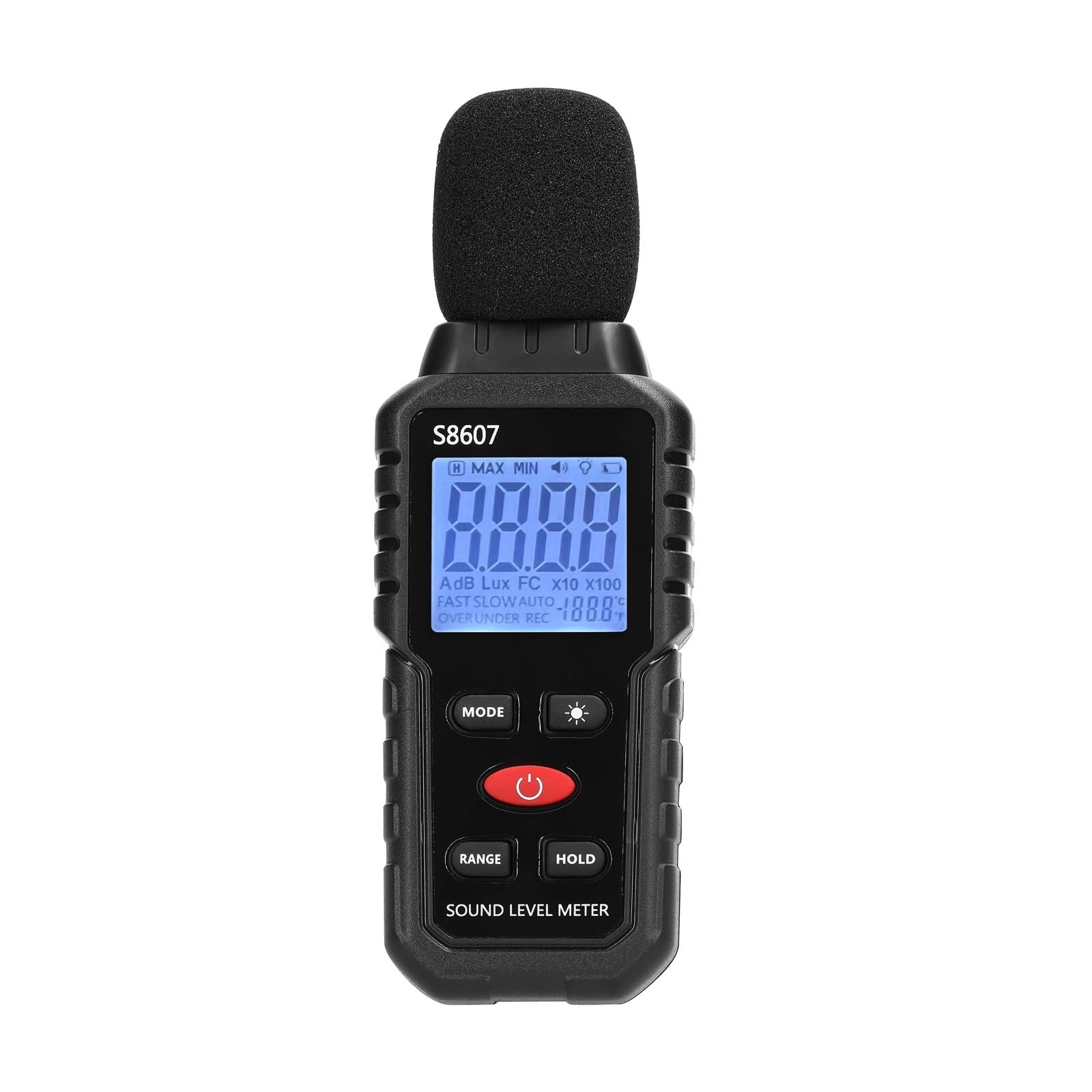 Un Rilevatore Di Rumore Ponderato 30-130dB Mini Dispositivo Monitoraggio Decibel Fonometro Ad Alta Precisione Display Digitale Con Retroilluminazione Precisione Estremamente Elevata
