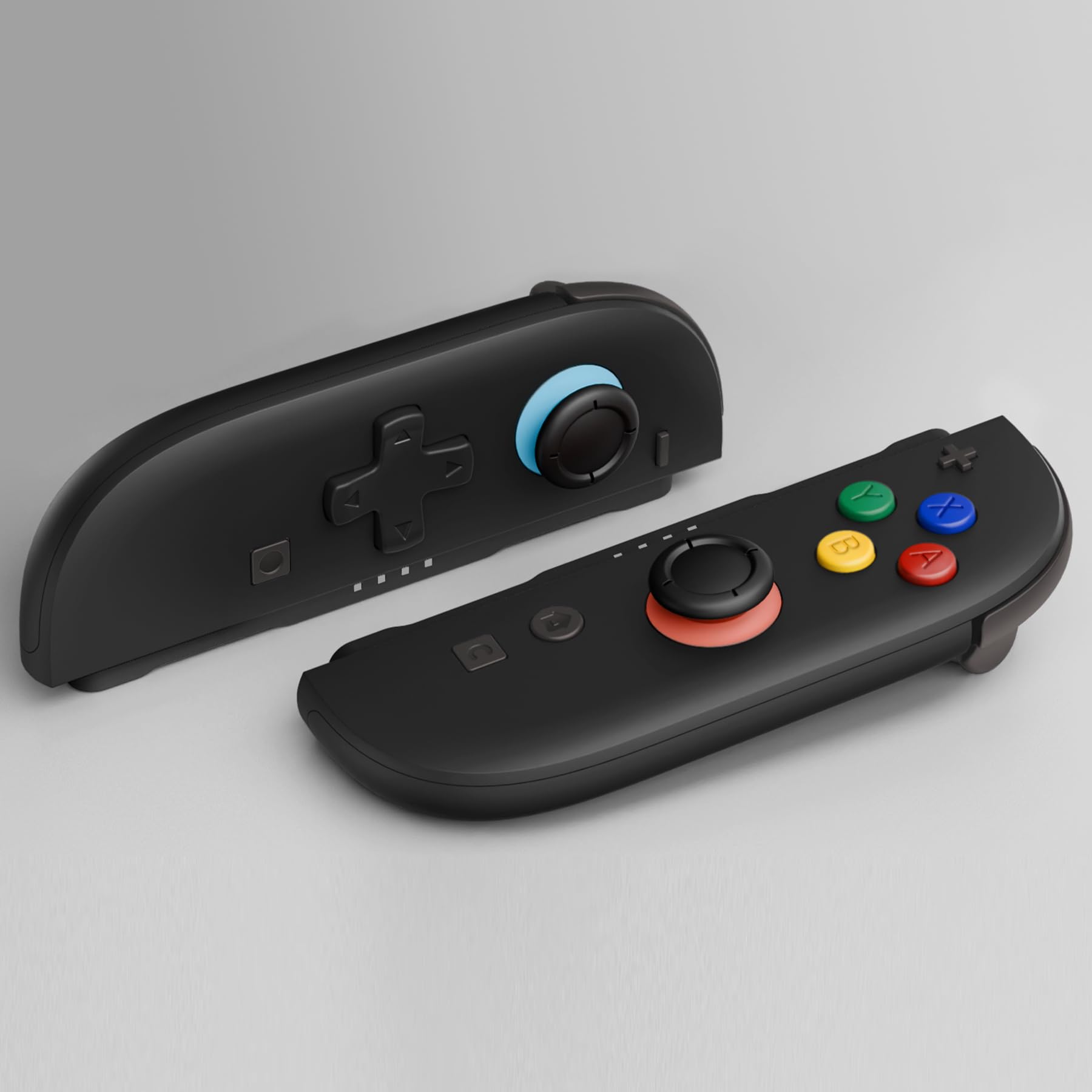 eXtremeRate DIY-Ersatz D-Pad Shell & Buttons Set für Switch 2 Joycons, Deluxe-Version Gehäuse Zubehör Schwarz