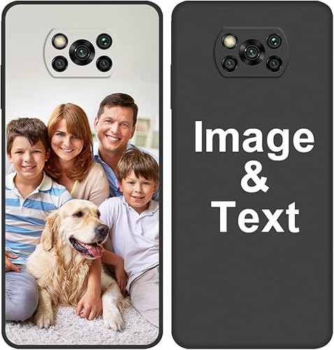 Styletify Funda de teléfono personalizada para Xiaomi Poco X3X3 NFCX3 Pro, funda de silicona personalizada a prueba de golpes, funda de teléfono