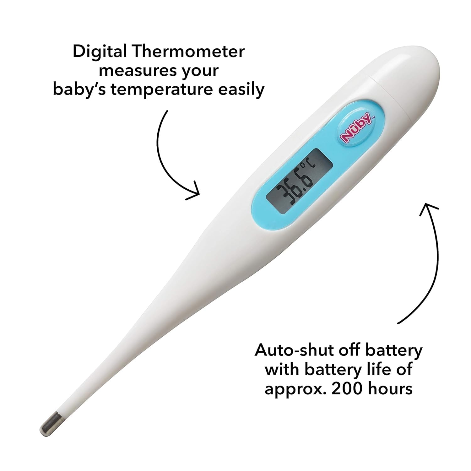 Nuby Digital Thermometer for Children and Adults