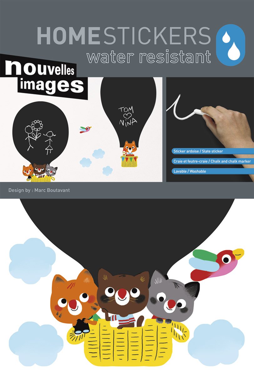 Nouvelles Images Pizarra Pegatinas Globos de aire caliente