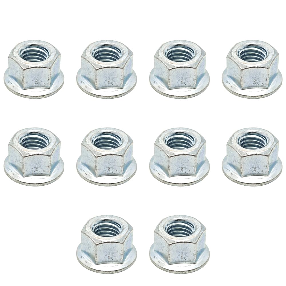 RUURUU 10PCS 5/8-18 Spindle Lock Nut for Cub Cadet, for MTD, for Toro - OEM 712-0417/712-0417A/912-0417A Replacement