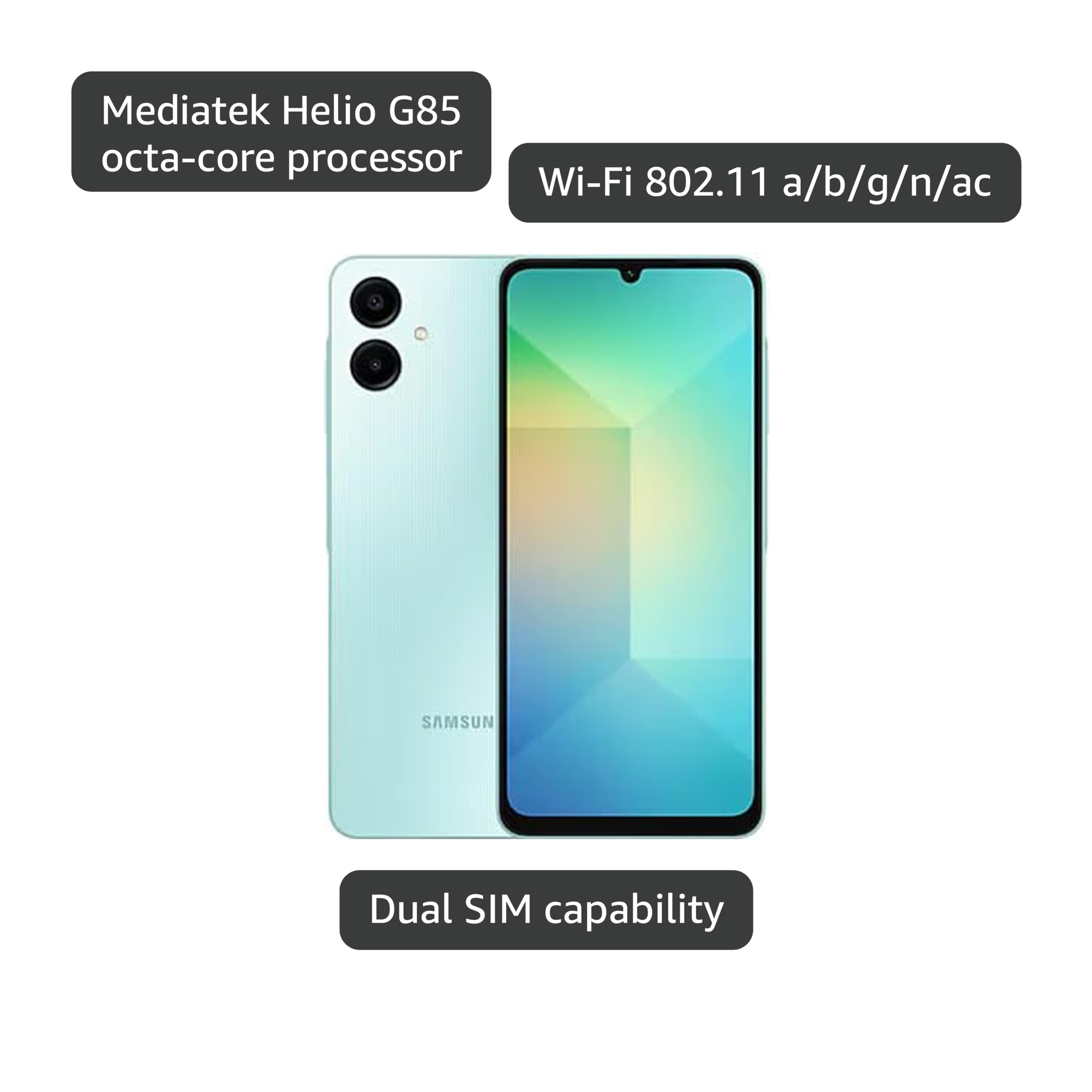 Amazon.com: SAMSUNG Galaxy A06 4G LTE (64GB + 4GB) Latin Version