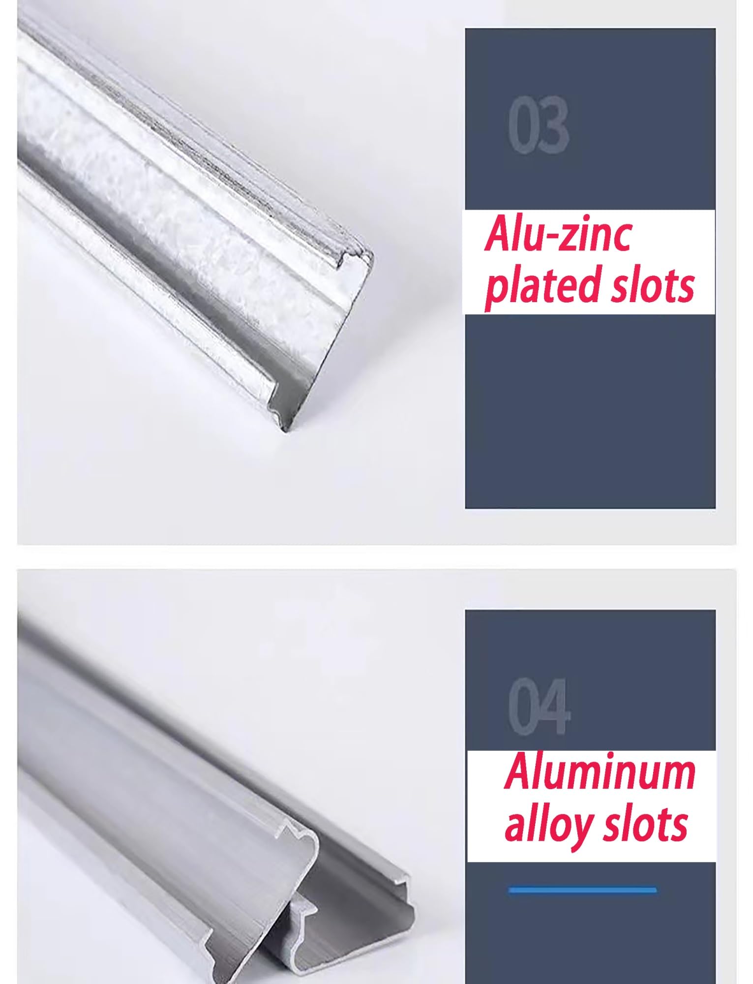 Kit de Fixation pour Film de Serre : profilé en U en Alliage d'aluminium avec Ressorts oscillants, Pinces de Fixation pour Tunnels en polyéthylène et arceaux de Jardin (épaisseur 1,2 mm)