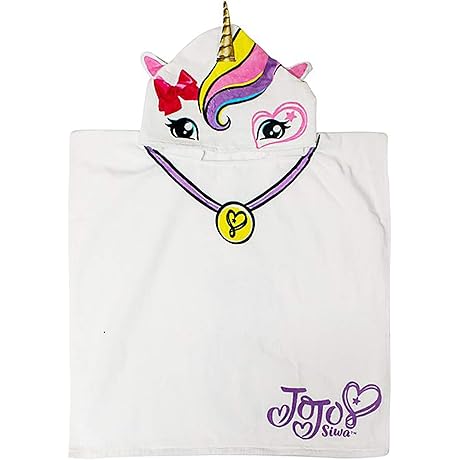 Nickelodeon JoJo Siwa Unicorn Kids Bath/Pool/Beach Hooded Poncho