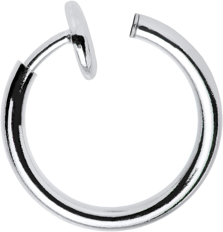 Faux Piercing Jewelry Fake Non Piercing Spring Hoops Clip on Rings