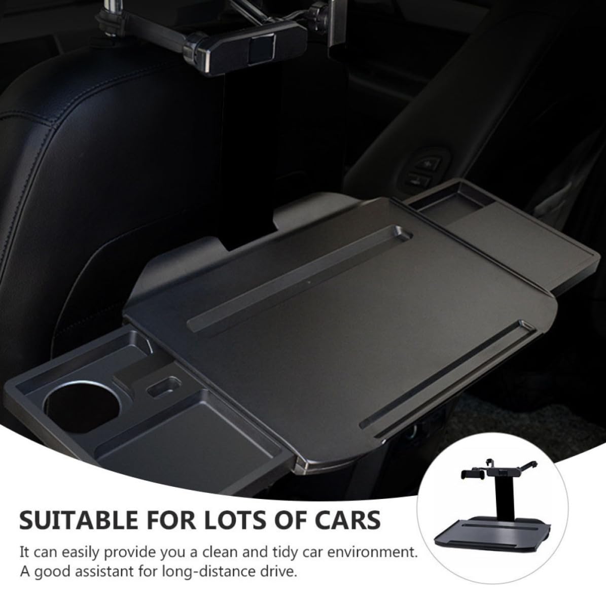 FOMIYES Table à Dîner de Voiture Pliante Multifonction pour Siège Auto