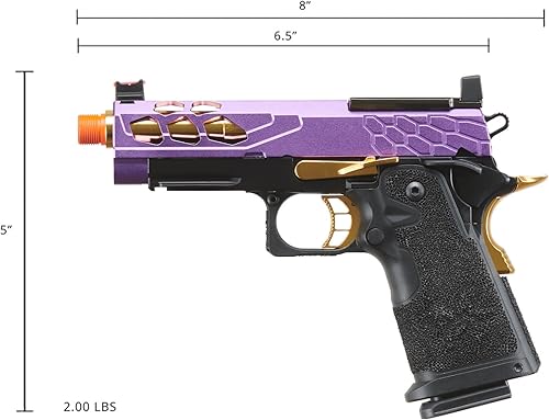 Miniatura 5 de Lancer Tactical Pistola Airsoft STRYK Hi-Capa 5.14.3 Full Metal Gas Blowback 330 FPS