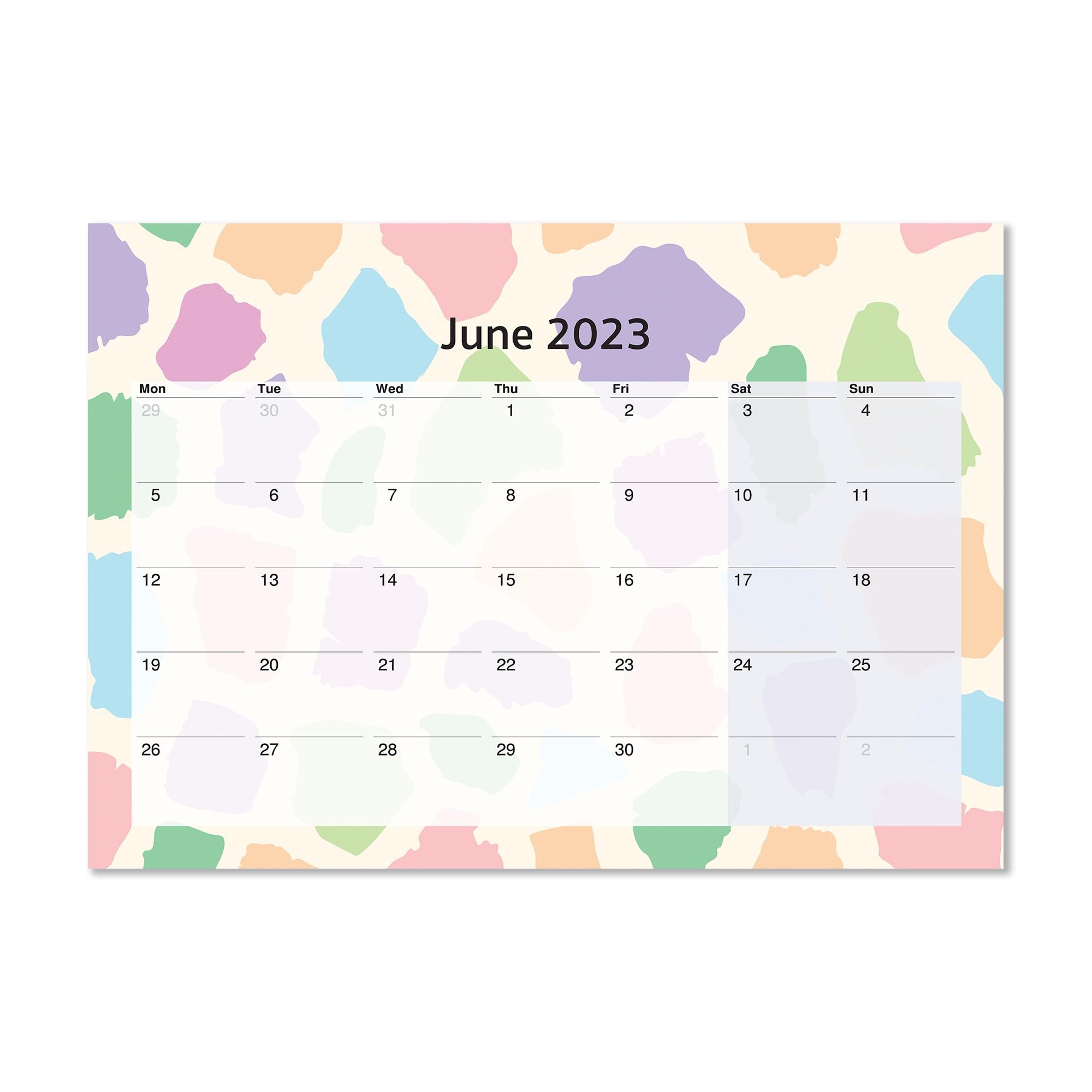 2023/2024 Monthly Planner Multicoloured - Image 4