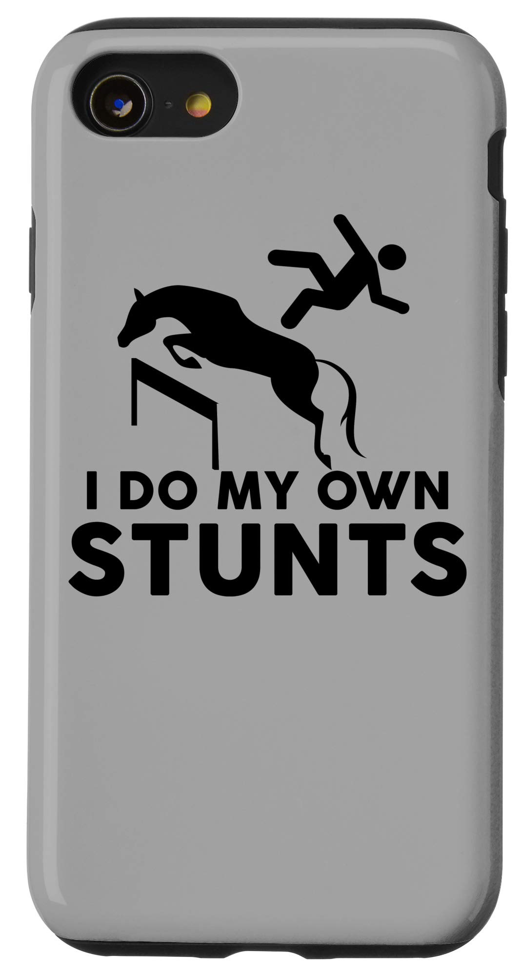 iPhone SE (2020) / 7 / 8 I Do My Own Stunts Horse Funny Case