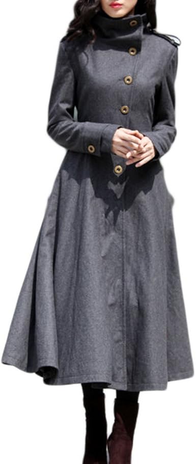 high collar winter coat