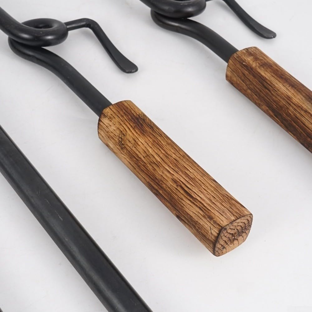 Camping Hierro Plegable con Asa Madera Camping Hierro Plegable | plegable, para fácil transporte, para almacenamiento para compacto, ideal aventuras, estructura estable