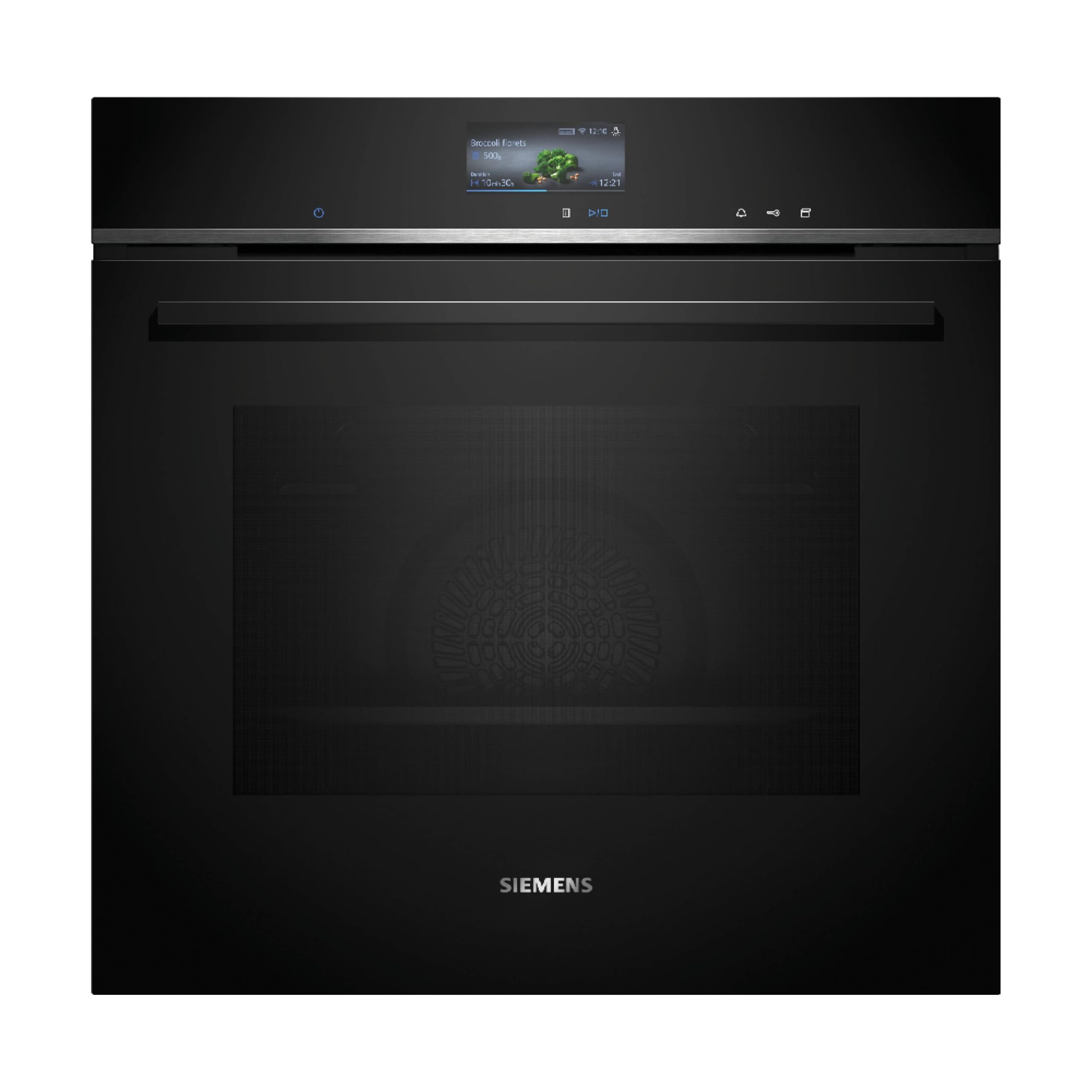 Siemens iQ700 HR776G1B1 Einbau-Backofen mit Dampffunktion 60x60 cm Schwarz activeClean Pyrolyse humidClean Hydrolyse Air Fry Touchscreen