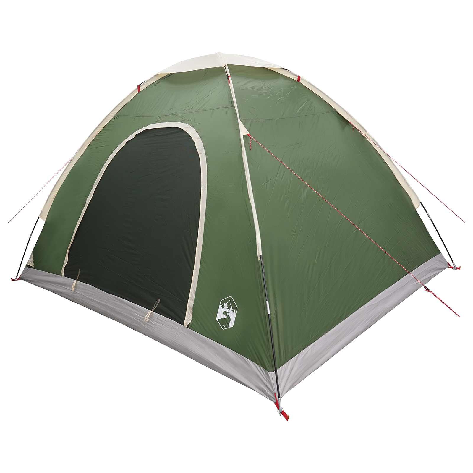 Tenda da campeggio per 2 persone, verde, poliestere 185T, rivestimento in poliuretano, impermeabile