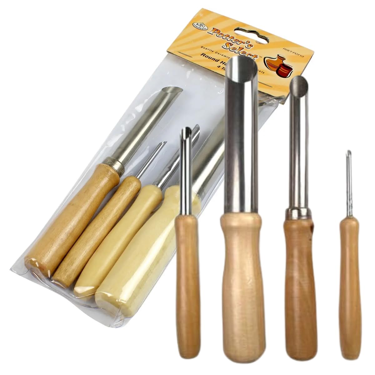 Royal and Langnickel Potter's Select 4 Pieces Round Hole Cutter Set 4 mm, 8 mm, 12 mm, 20 mm
