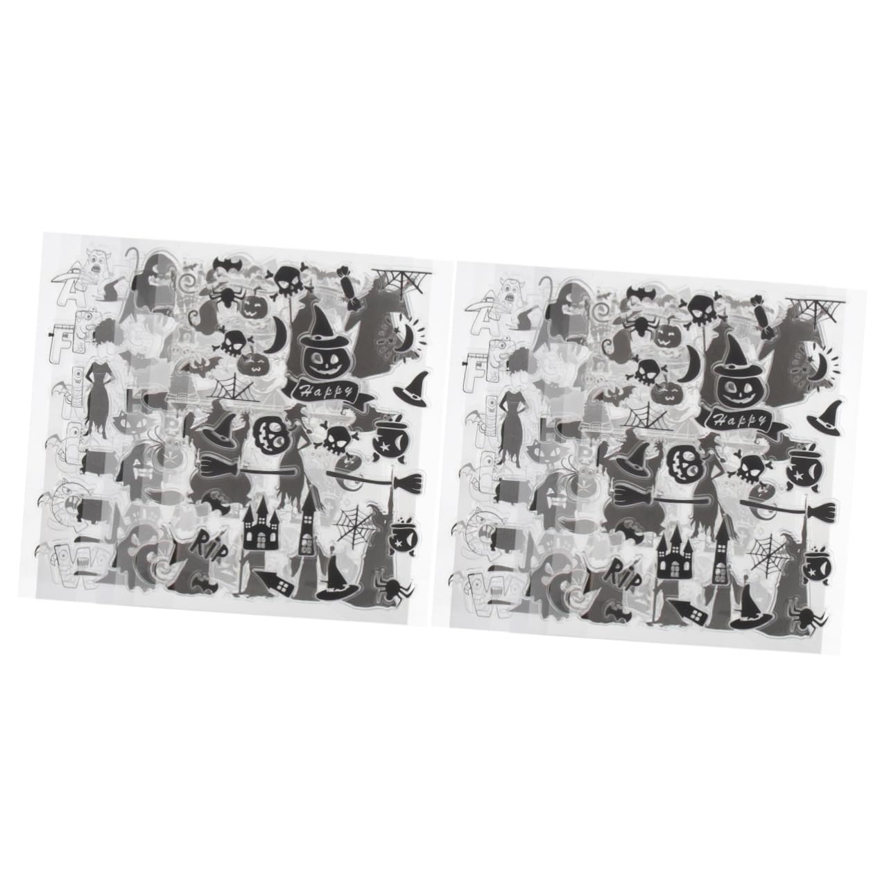 STOBOK 20pezzi Timbri Silicone Trasparenti Per Halloween Stamps Decorativi Per Scrapbooking e Fai Da Te Per Biglietti e Album Fotografici