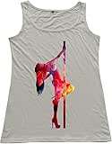 Women's Pole Dancing Tank Top Size S US Gray