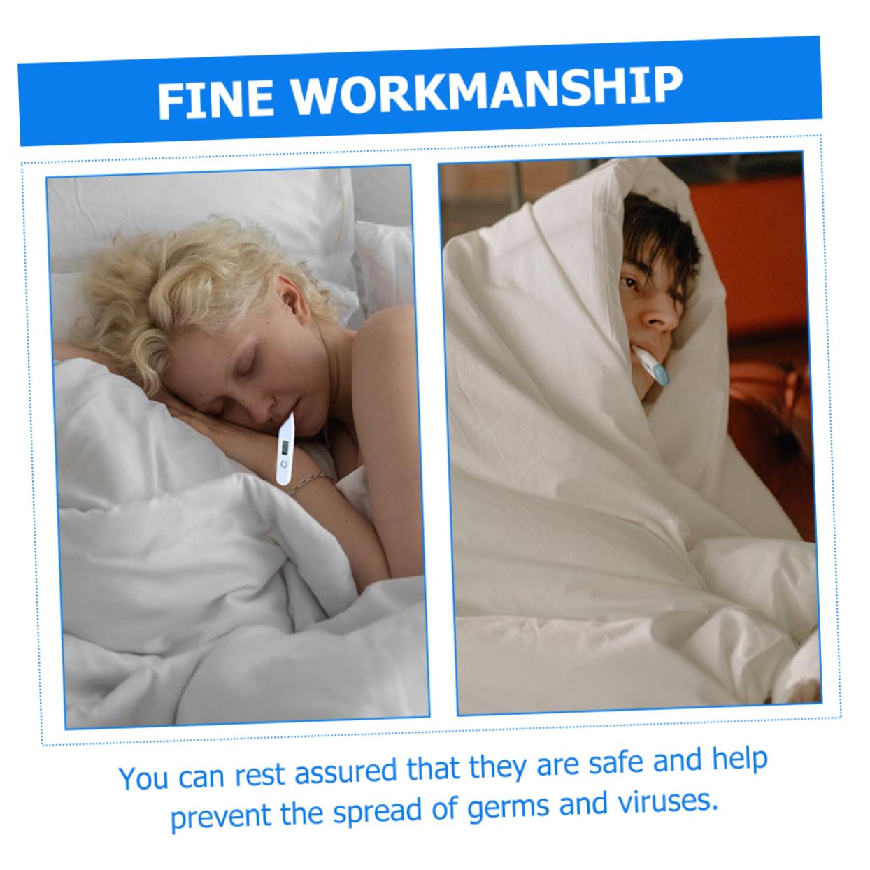 IWOWHERO Protective Sleeves for Thermometer 300pcs Disposable Pe Material Easy to Use