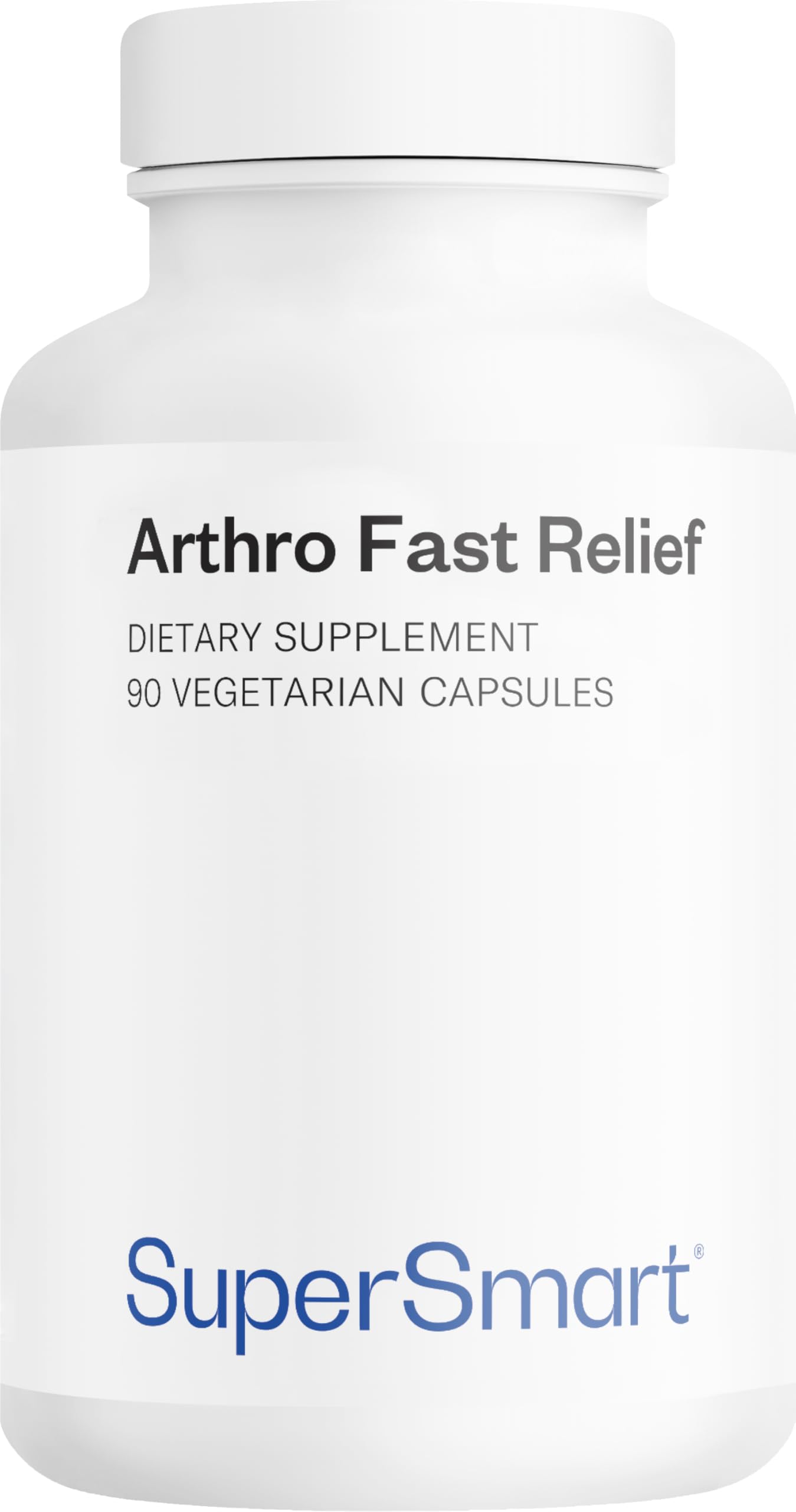 Arthro Fast Relief - Complément Alimentaire Articulations - Collagène Type 2 et PEA Validés Cliniquement, MSM, Astaxanthine, etc. - Douleurs Articulaires, Mobilité, Cartilage - 90 Gélules - SuperSmart